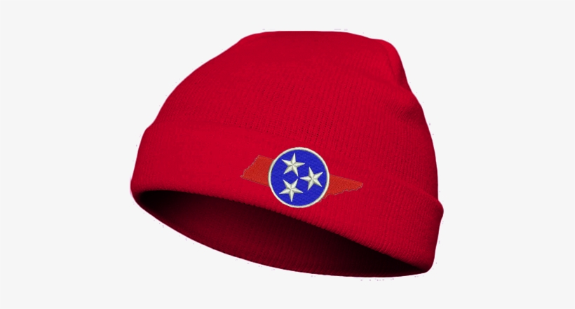 Tri-star Blue And Red Beanie With Cuff - Beanie, transparent png #3950981