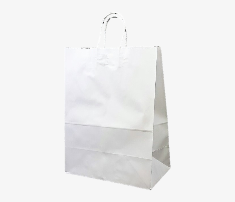 Eco Bag A3 White With Paper Twist Handles - Bag, transparent png #3951106