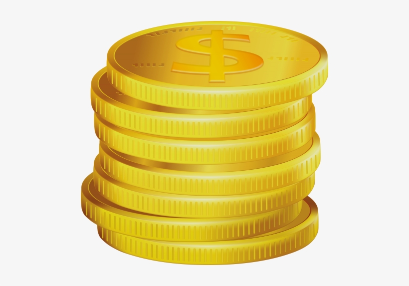 Gold Dollar Coins Png Clipart - Portable Network Graphics, transparent png #3951201