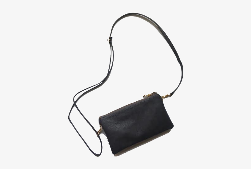 Black Crossbody Monogram Bag, transparent png #3951286