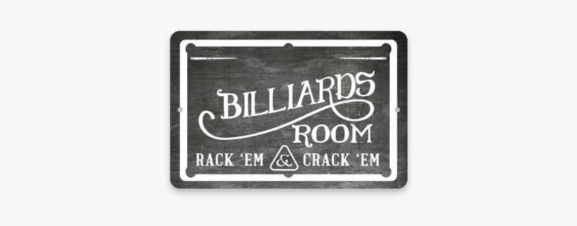 Error Message - Personalized Chalkboard-look Billiards Room Metal Sign, transparent png #3951420