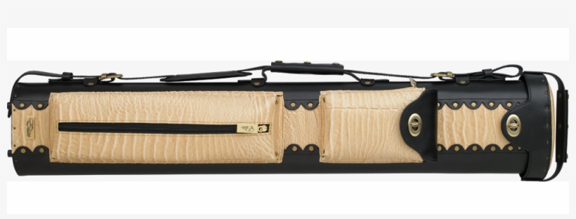 Elite Ecl37 Leather Hard Cue Case - Elite 34" 3 Butt And 7 Shaft Oval Hard Pool Cue Case, transparent png #3951664