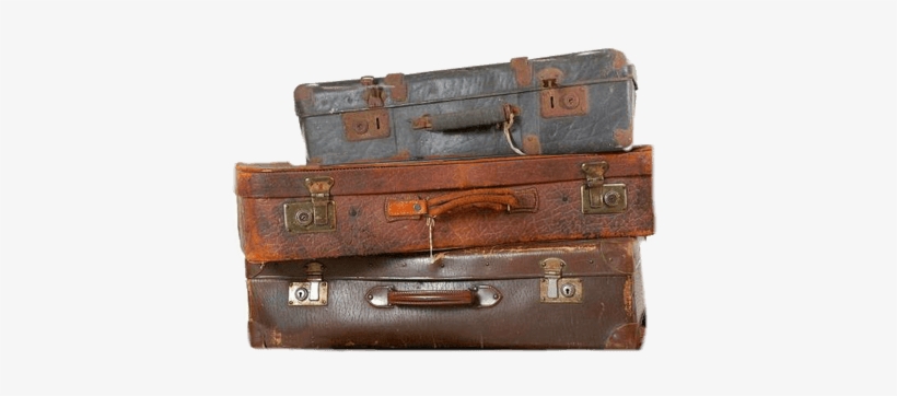 3 Suitcases Photo - Vintage Suitcases Png, transparent png #3951897