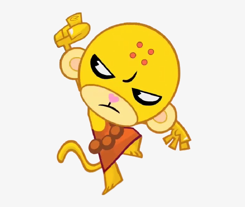 Buddhist Monkey - Buddhist Monkey Happy Tree Friends, transparent png #3951919