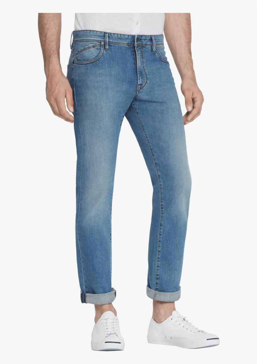 Flat Image Of The Martin Denim 5 Pocket Jeans - Men's Light Blue Jeans Png, transparent png #3952506