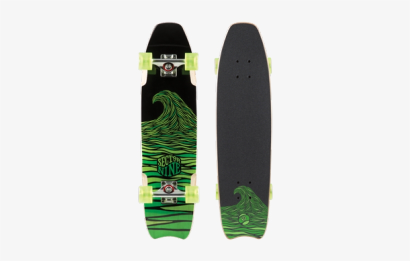 Sector 9 Sharkbite Complete - Sector 9 Sharkbite Green Longboards, transparent png #3952611