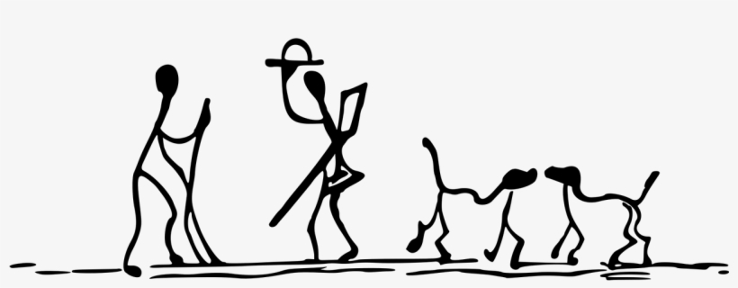 Dog,stick,stick Figure,stick People,walk,walking,free - Clip Art, transparent png #3952674