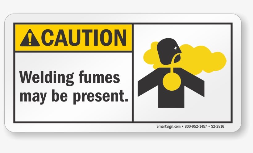 Welding Fumes May Be Present Ansi Caution Sign - Smartsign By Lyle S-8176-al-05x10 Caution: X-ray Radiation, transparent png #3952930