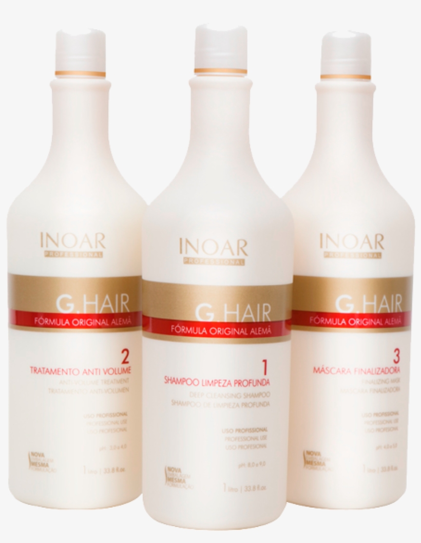 Inoar G Hair Limpeza Profunda 3 X 1l - Inoar G Hair Deep Cleansing Shampoo 1 L By Inoar, transparent png #3953609