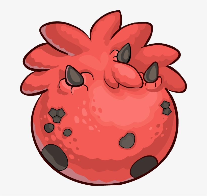 Red Puffle Egg - Club Penguin Dino Eggs, transparent png #3953967