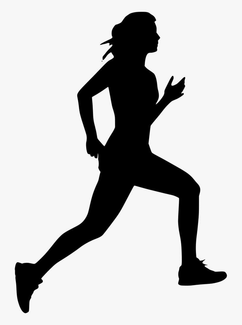Download Png - Silhouette Of Someone Running, transparent png #3954022