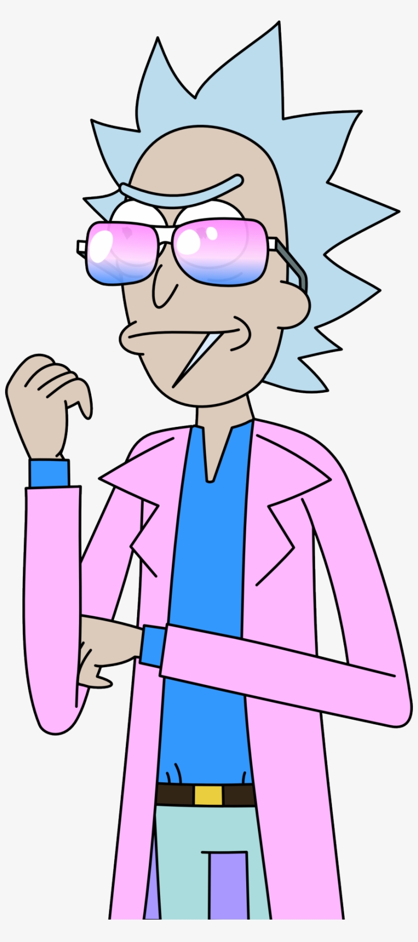 Miami Rick Transparent Vector By Steel-scorpion @ Tumblr - Rick And Morty Miami Rick, transparent png #3954619