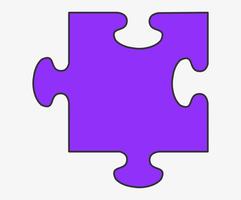 Green Border Puzzle Piece Clip Art At Clker - Single Puzzle Pieces Clipart, transparent png #3954852