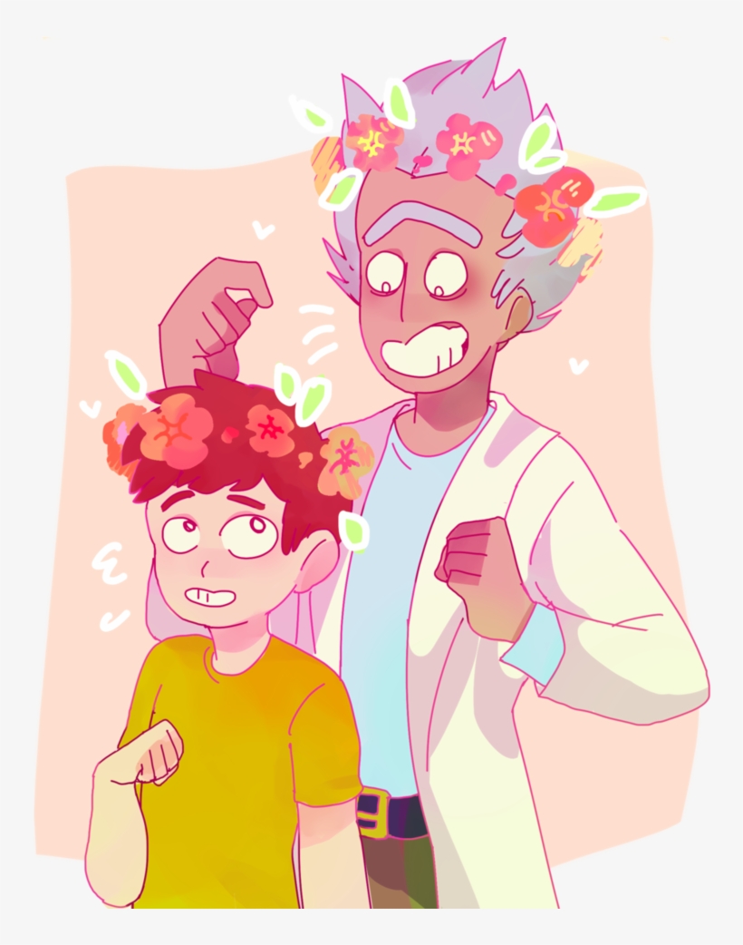 Rick And Morty Flower Crowns By Flutterkrash On Deviantart Morty