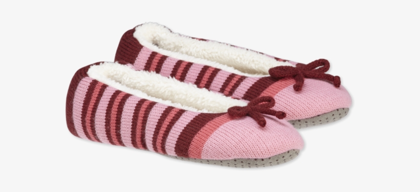 Women's Cozy Ballet Slippers - Slip-on Shoe, transparent png #3954956