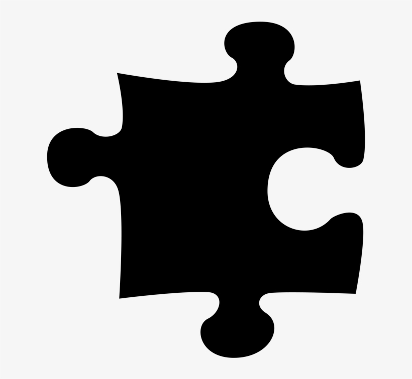 Puzzle Clipart Drawing - Jigsaw Piece Pic Black And White, transparent png #3954985