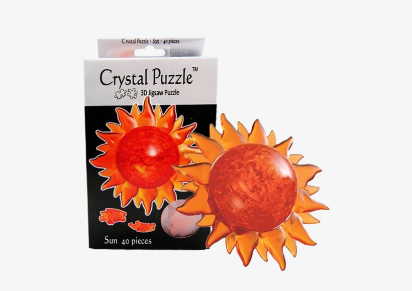 Bepuzzled Original 3d Crystal Puzzle - Sun, transparent png #3955038