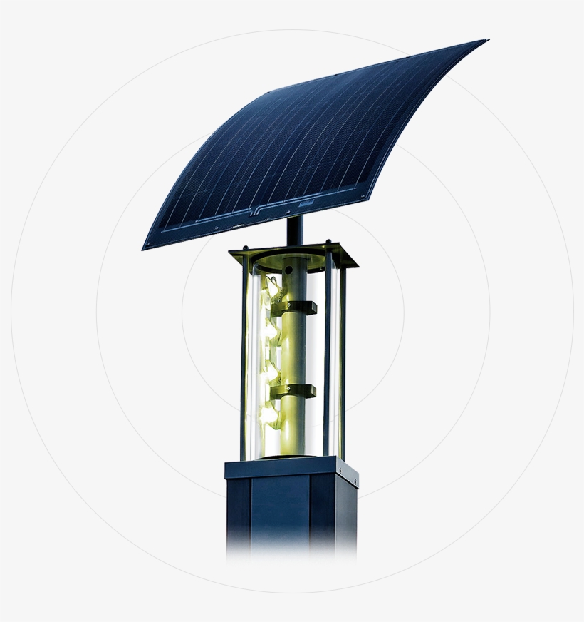 Flexible Attached Solar Panels For Ecolights Solar - Flexible Street Lighting, transparent png #3955247