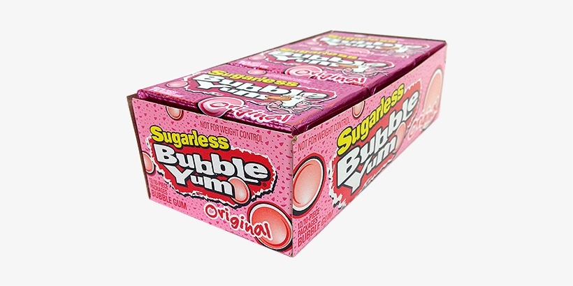Sugarless Bubble Yum Original Bubble Gum - Bubble Yum Bubble Gum, Sugarless, Peppermint - 12 -, transparent png #3956164