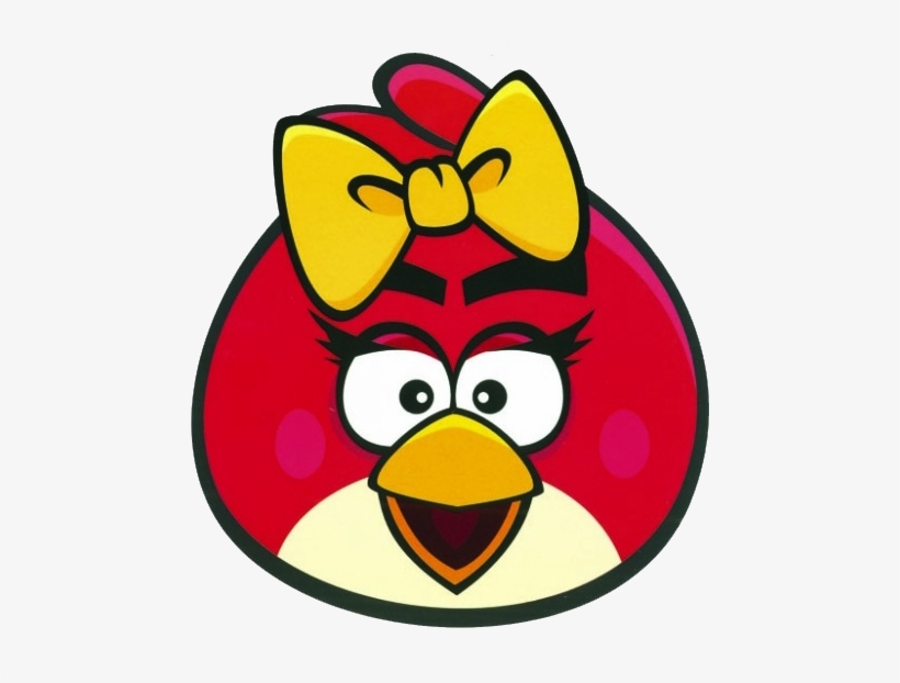 Angry Bird Red Girl - Angry Bird Girl, transparent png #3956221