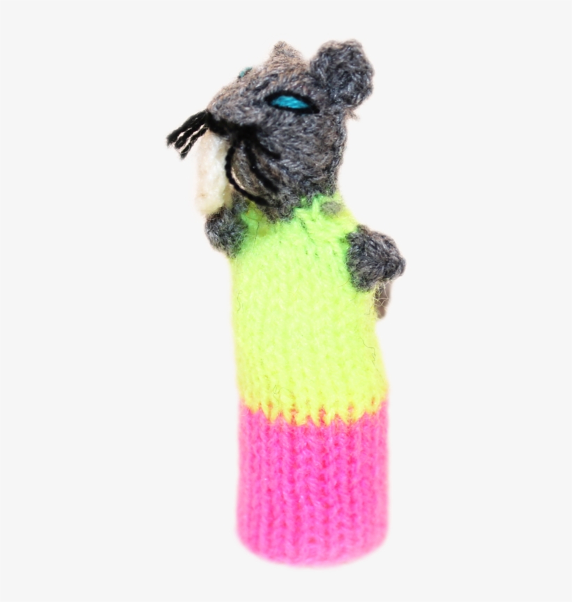 Little Mouse Finger Puppet - Crochet, transparent png #3956222