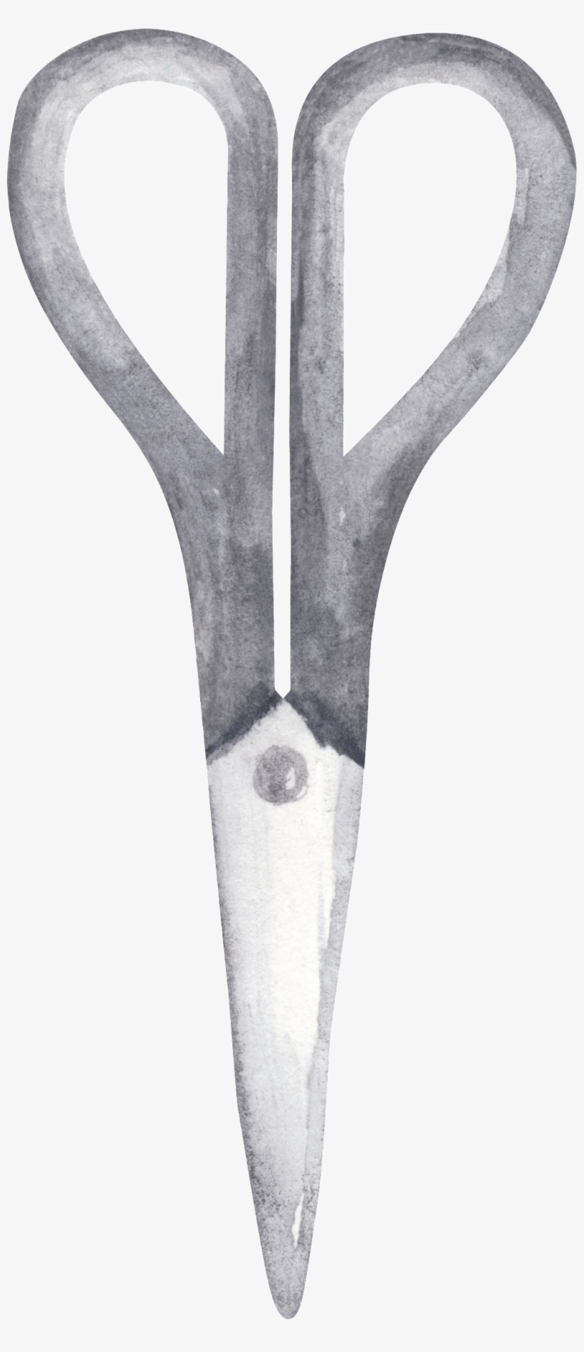 Black And White Scissors Cartoon Transparent - Portable Network Graphics, transparent png #3957103