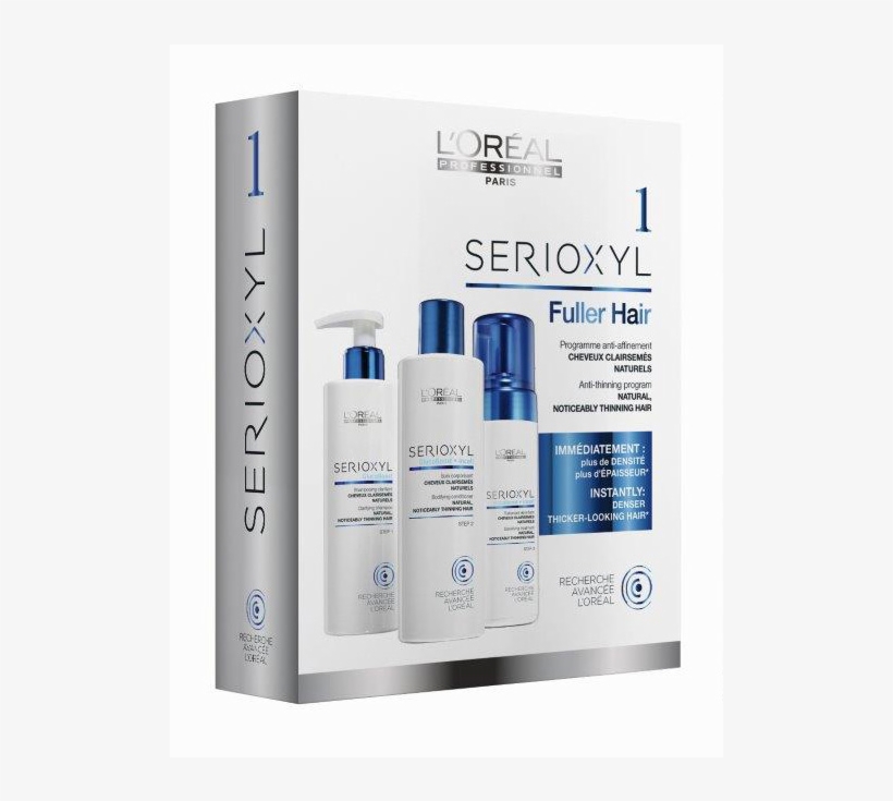 L'oreal Professionnel Serioxyl 1 Kit Natural Hair Shampoo - Serioxyl L Oreal Reviews, transparent png #3957187