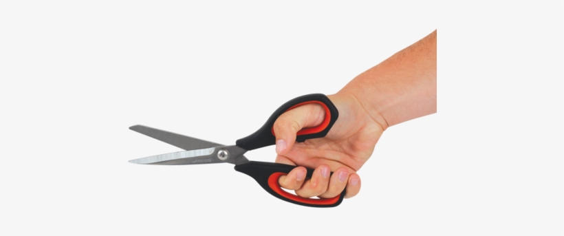 Shoof Tail Trimming Scissors - Scissors With Hand Png, transparent png #3957355