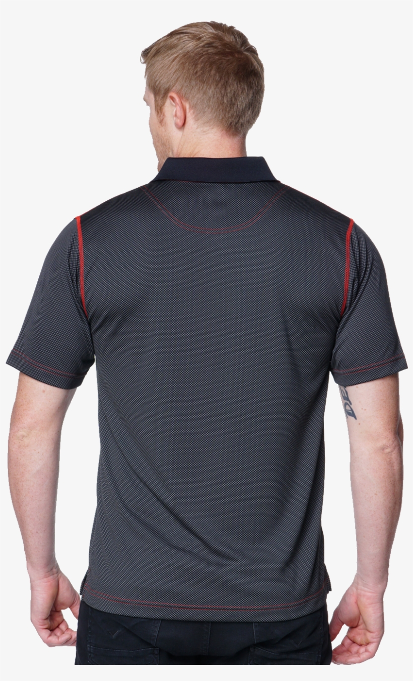 Br1702 Mens Carbon Fiber Polo - T-shirt, transparent png #3957542