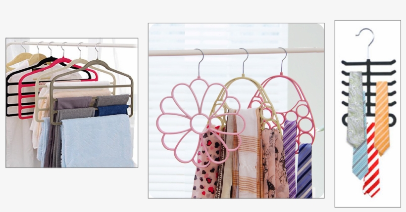 Tie Rack / Hanger Flocked Non Slip Coating - Also Belt,, transparent png #3957940