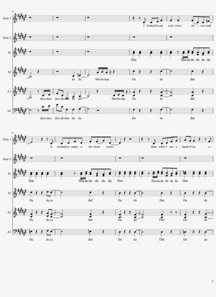 Ariana Grande Medley Sheet Music Composed By Arr - Sheet Music, transparent png #3958619