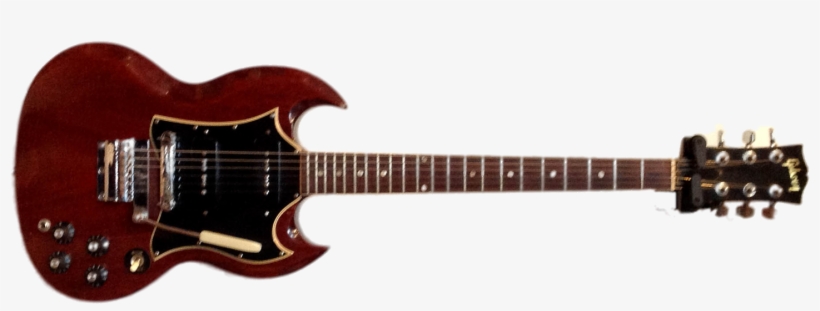 1970 Gibson Sg Special - Squier Jaguar Bass Red, transparent png #3959197