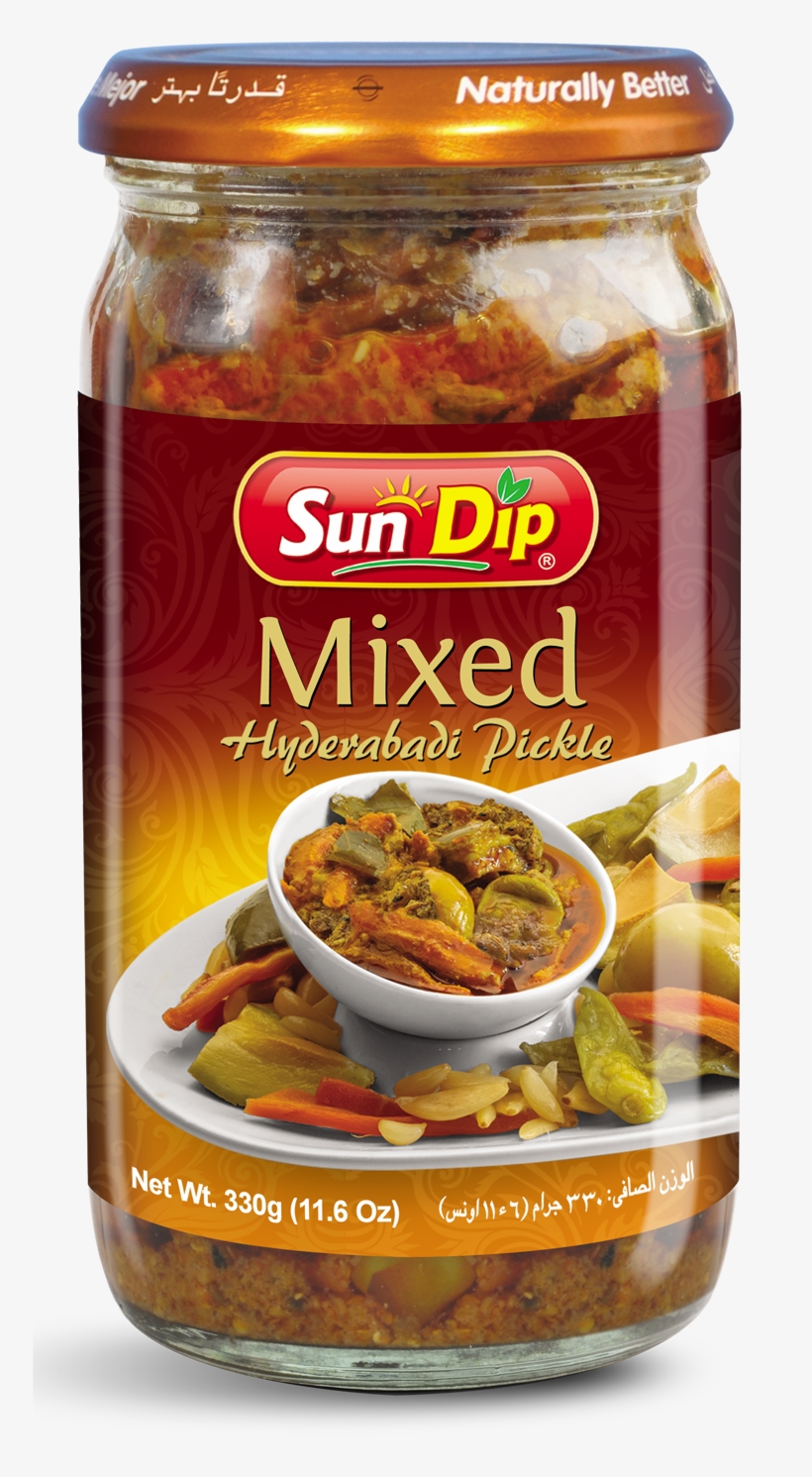 Sundip Mixed Hyderabadi Pickle - Sundip Mixed Pickle In Oil 11.6 Oz (330 Grams), transparent png #3959217