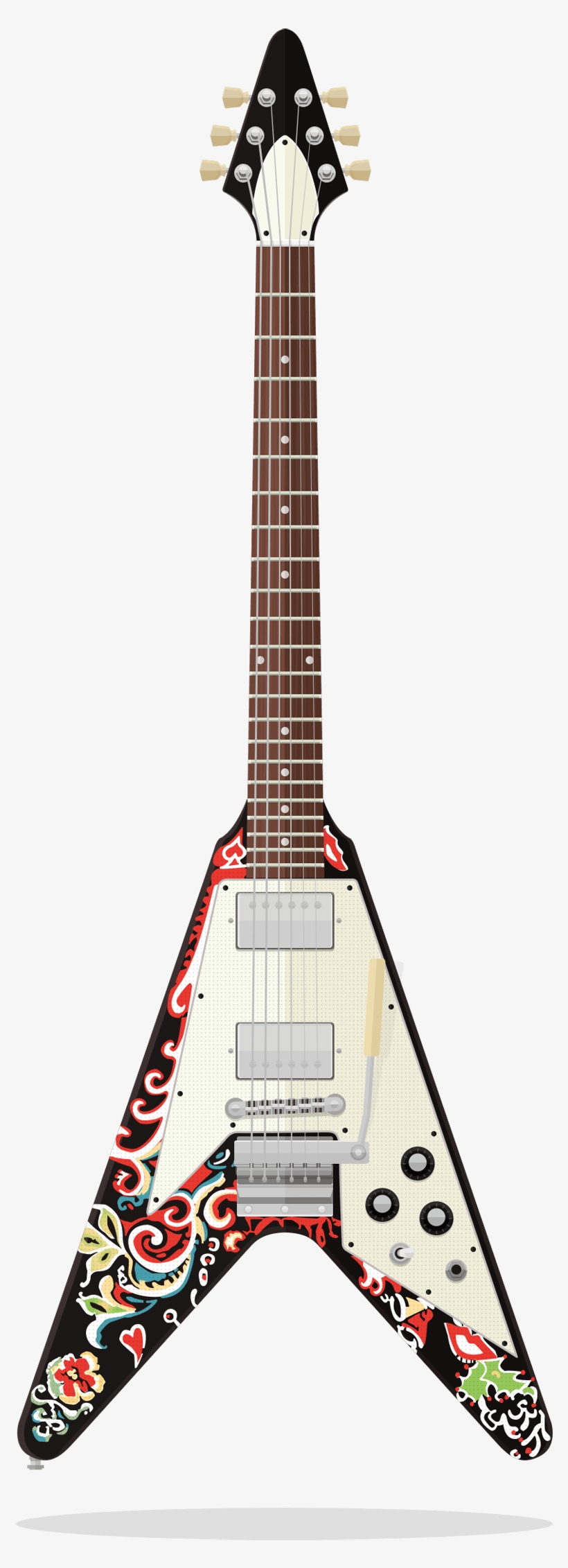 Gibson Flying V - Jimi Hendrix Flying V, transparent png #3959873