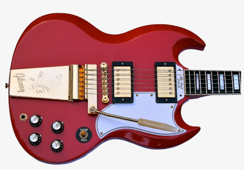 Gibson Custom Shop 1974 Les Paul Custom Vos In Vintage, transparent png #3959922