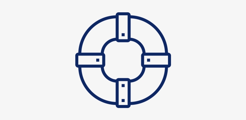 Black And White Life Preserver Clipart, transparent png #3960156
