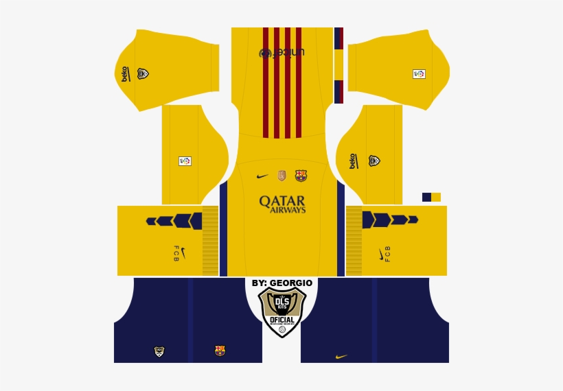 Logo Kits Dream League Soccer 16 17 Dream League Soccer Kit Do Barcelona Free Transparent Png Download Pngkey