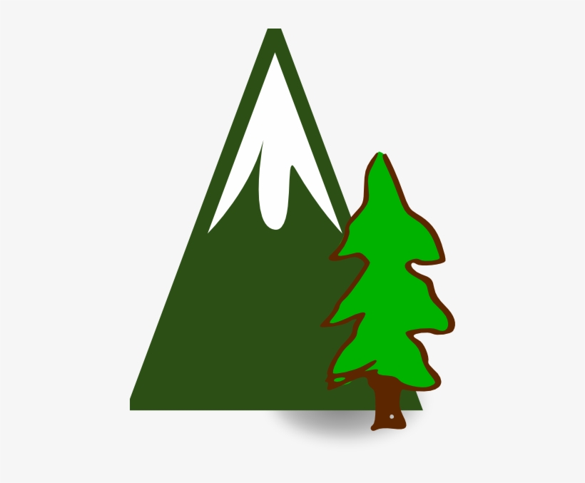 This Free Clip Arts Design Of Evergeen Mountain - Icon, transparent png #3960480