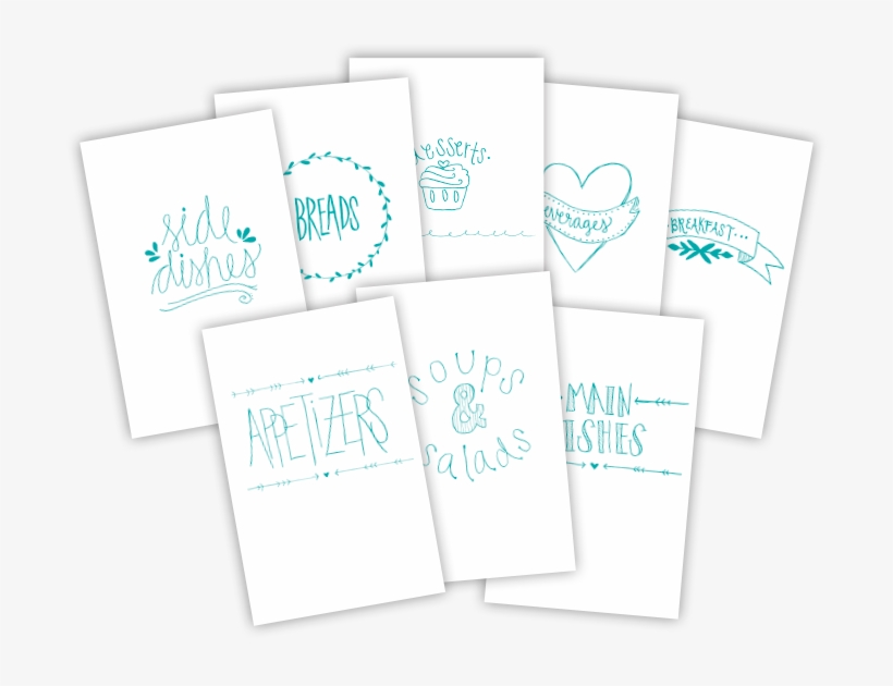 Custom Cookbook Dividers - Paper, transparent png #3960935