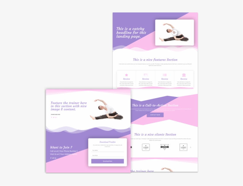 Free Yoga Landing Page Template - Motor Learning: A Review And Directions For Research, transparent png #3960936