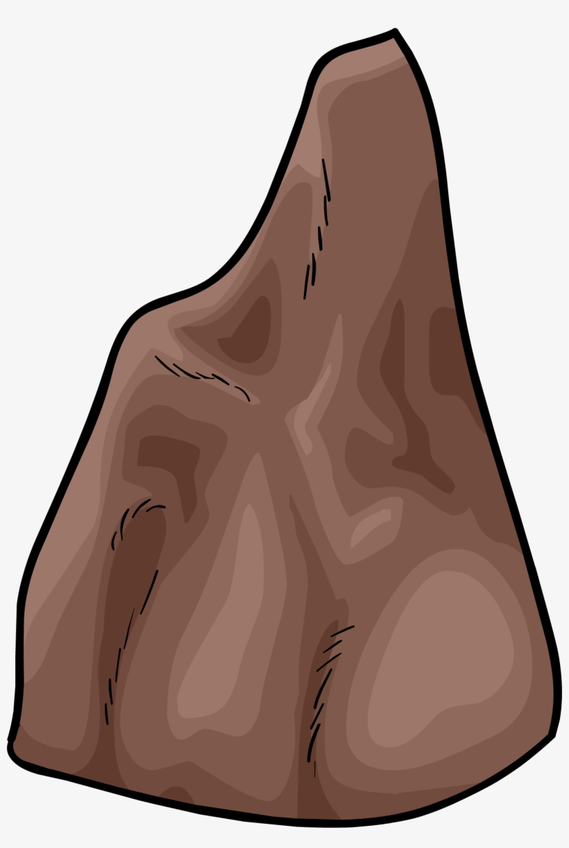 Rugged Rock - Club Penguin Furniture Rock, transparent png #3961021