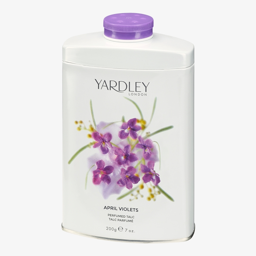 Violet Talc - Yardley April Violet Perfumed Talc 200g Powder, transparent png #3961078