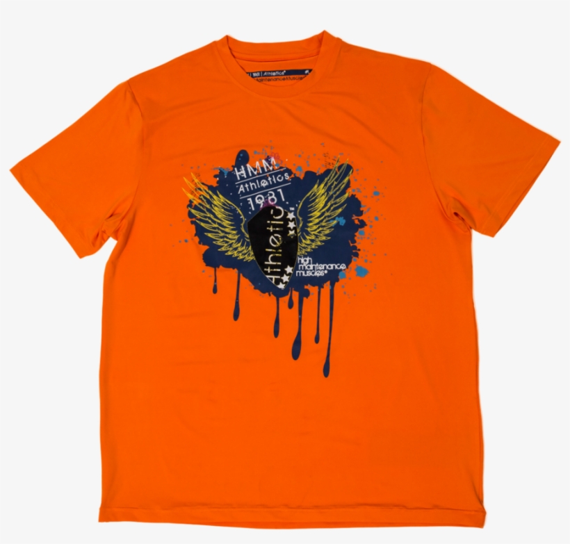 Paint Splatter S/s Top - Active Shirt, transparent png #3961155