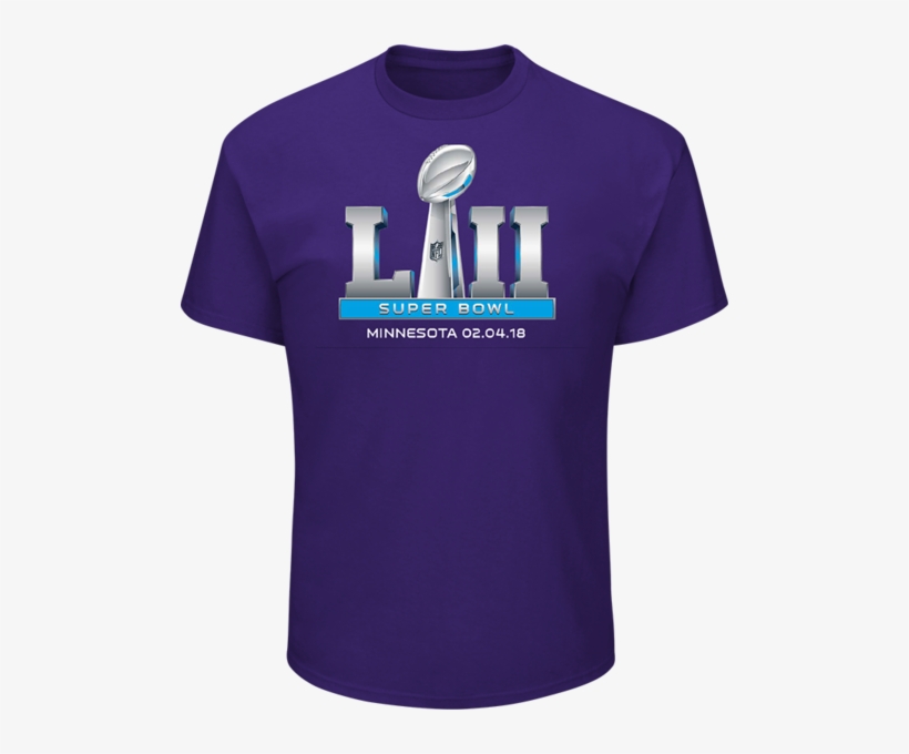 Men's Super Bowl Lii Majestic Purple Logo T-shirt - Tervis Nfl Stainless Steel Tumbler Super Bowl 52 Minneapolis, transparent png #3961461