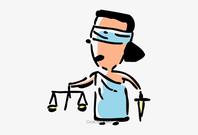 Scales Of Justice Royalty Free Vector Clip Art Illustration - Illustration, transparent png #3961741