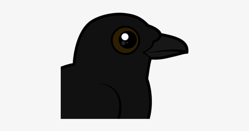 The American Crow Is A Large Passerine Bird Species - Cute Raven Png, transparent png #3961779