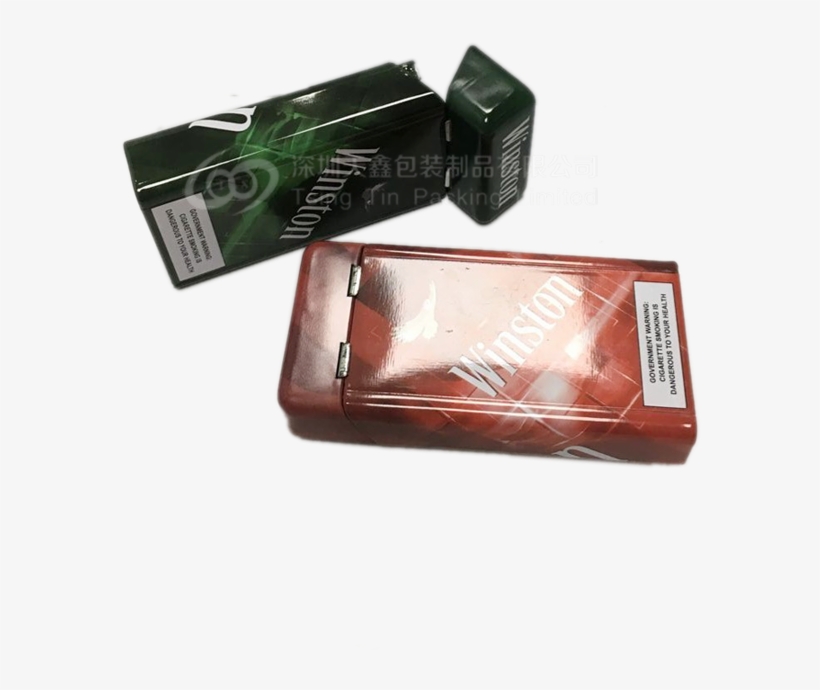 Custom Cigarette Small Hinged Tin Boxes - Wallet, transparent png #3962091