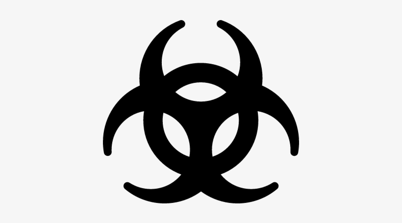 Biohazard Symbol Vector - Simbolo De Amenaza Biologica, transparent png #3962190