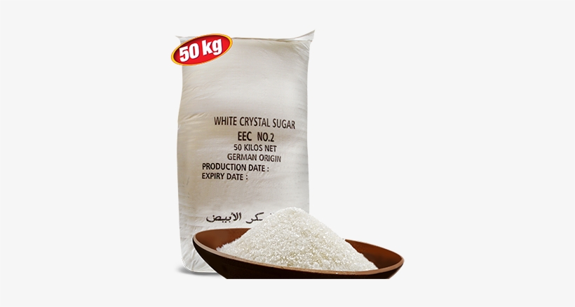 White Crystal Sugar 50kg - Sugar, transparent png #3962192