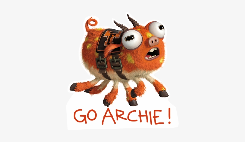 Mascot Stickers - Monsters University Fear Tech Mascot, transparent png #3962423